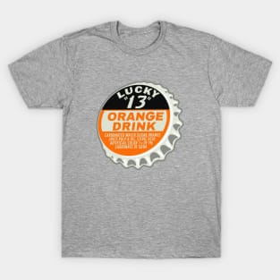 Vintage Lucky 13 Orange Soda Bottlecap T-Shirt